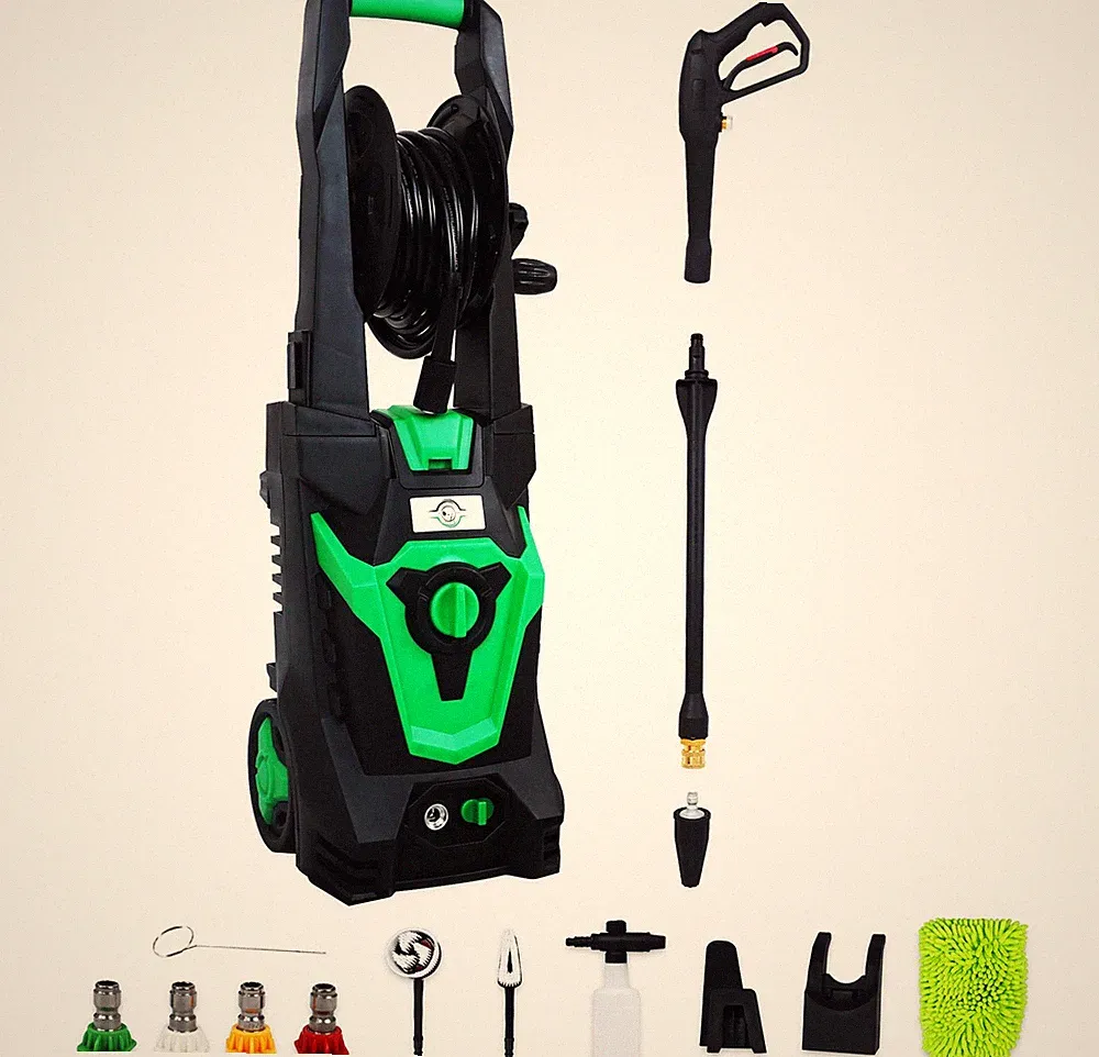 ELEVON ELECTRIC HIGH PRESSURE WASHER PACK 2030 PSI, 1.8 GPM, 1800-WATT - GREEN