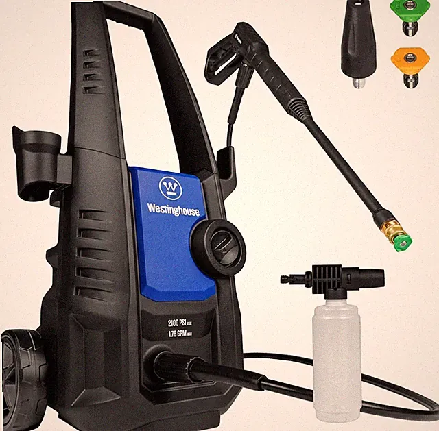 ePX3050 Electric Pressure Washer, 2100 Max PSI 1.76 Max GPM with Foam Cannon and