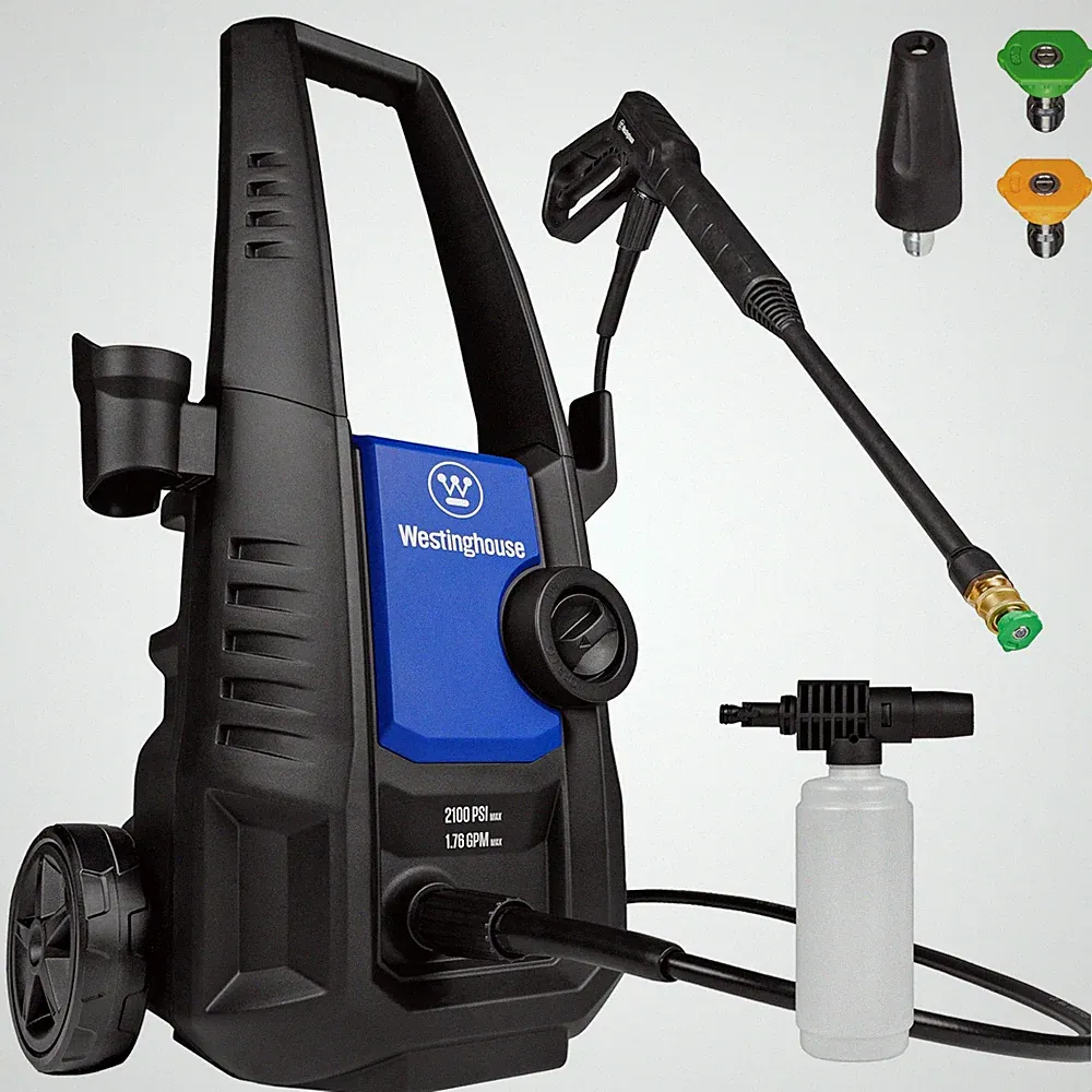 ePX3050 Electric Pressure Washer, 2100 Max PSI 1.76 Max GPM with Foam Cannon...