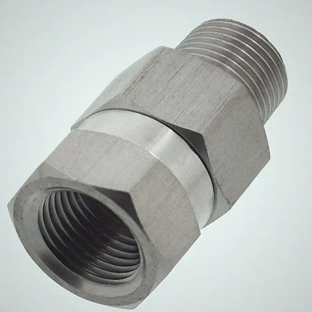 Erie Tools 3/8" NPT Stainless Steel Swivel Coupler for Pressure Washer Hose