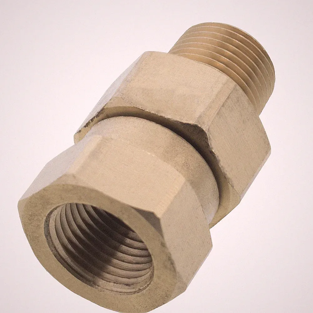 Erie Tools Pressure Washer 3/8" Male to Female NPT Brass Swivel Coupler 3200 PSI