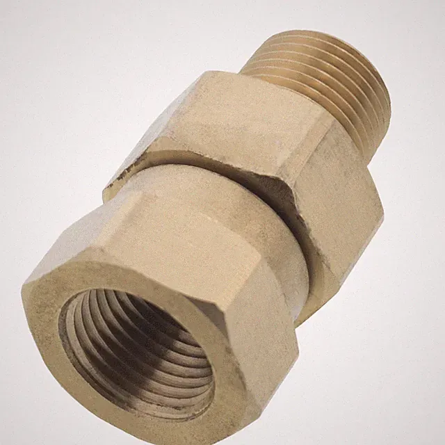 Erie Tools Pressure Washer 3/8" Male to Female NPT Brass Swivel Coupler 3200 PSI