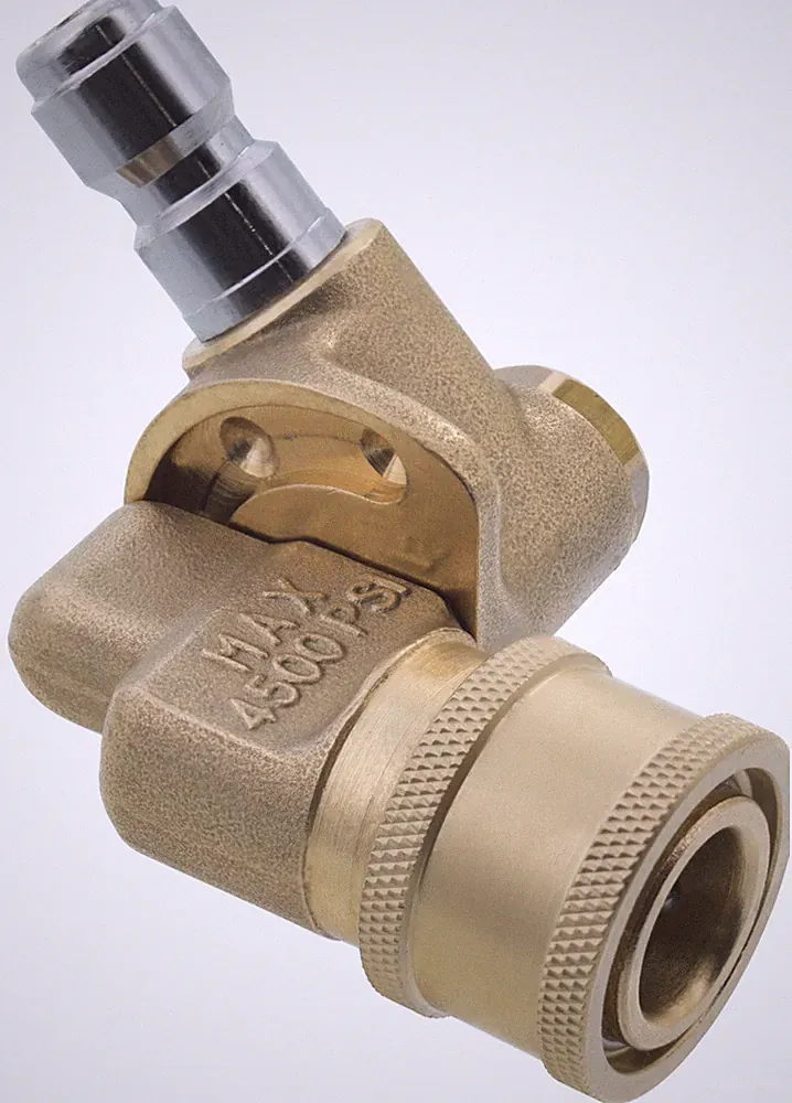 Erie Tools Pressure Washer Pivoting 1/4" Quick Connect Coupler 4500 PSI