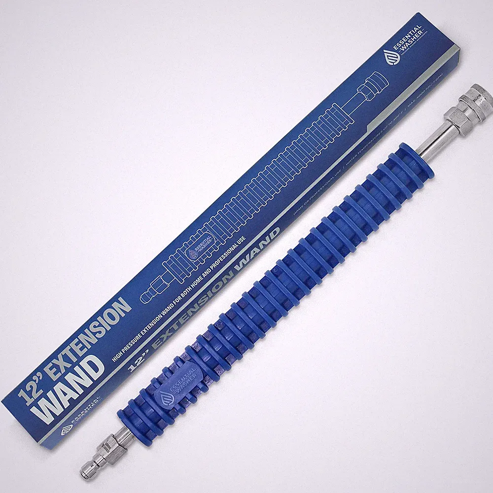 ESSENTIAL WASHER 12" Pressure Washer Straight Extension Wand, Blue