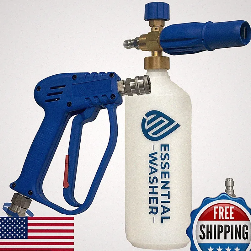 Essential Washer Short Pressure Washer Gun Swivel Pressure Washer Foam Cannon