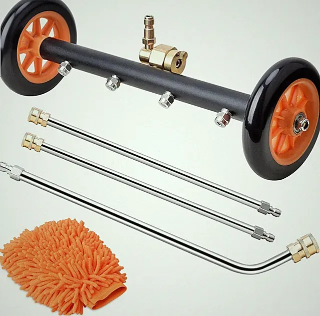 EVEAGE 2-in-1 Undercarriage Pressure Washer Attachment, 16" 16INCH, Orange