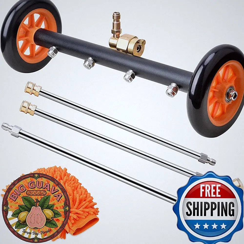 EVEAGE 2-in-1 Undercarriage Pressure Washer Attachment 16" 4000 PSI