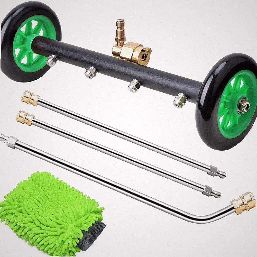 EVEAGE 2-in-1 Undercarriage Pressure Washer Attachment, 16" Green