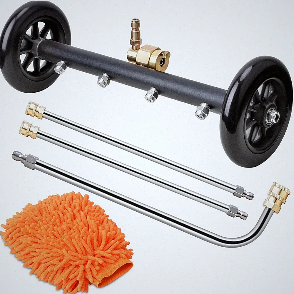 EVEAGE 2-in-1 Undercarriage Pressure Washer Attachment, 16" Power Washer Underca