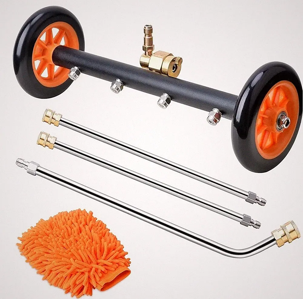 Eveage 2-In-1 Undercarriage Pressure Washer Attachment, 16" Pressure W