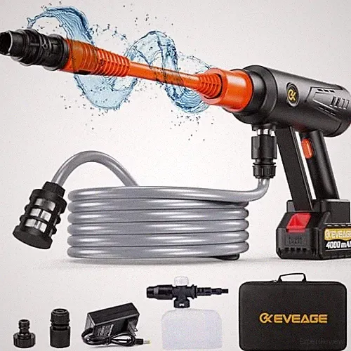 EVEAGE Q7 CORDLESS POWER WASHER MAX 1000PSI 2.5GPM ADJUSTMENT - - Scratch & Dent