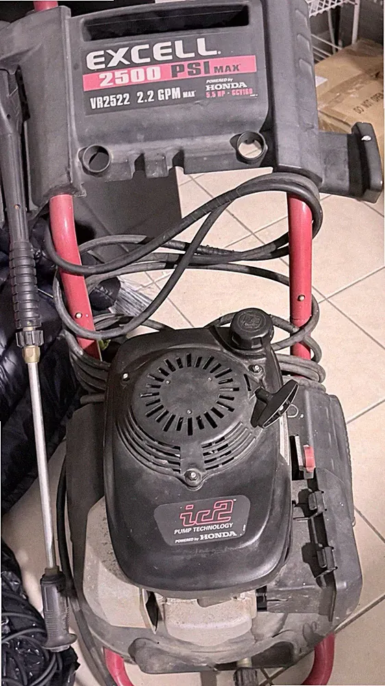 Ex-cell VR2522 Gas Pressure Washer 2500 PSI 2.2 GPM 5.5 HP Wheel-Mounted