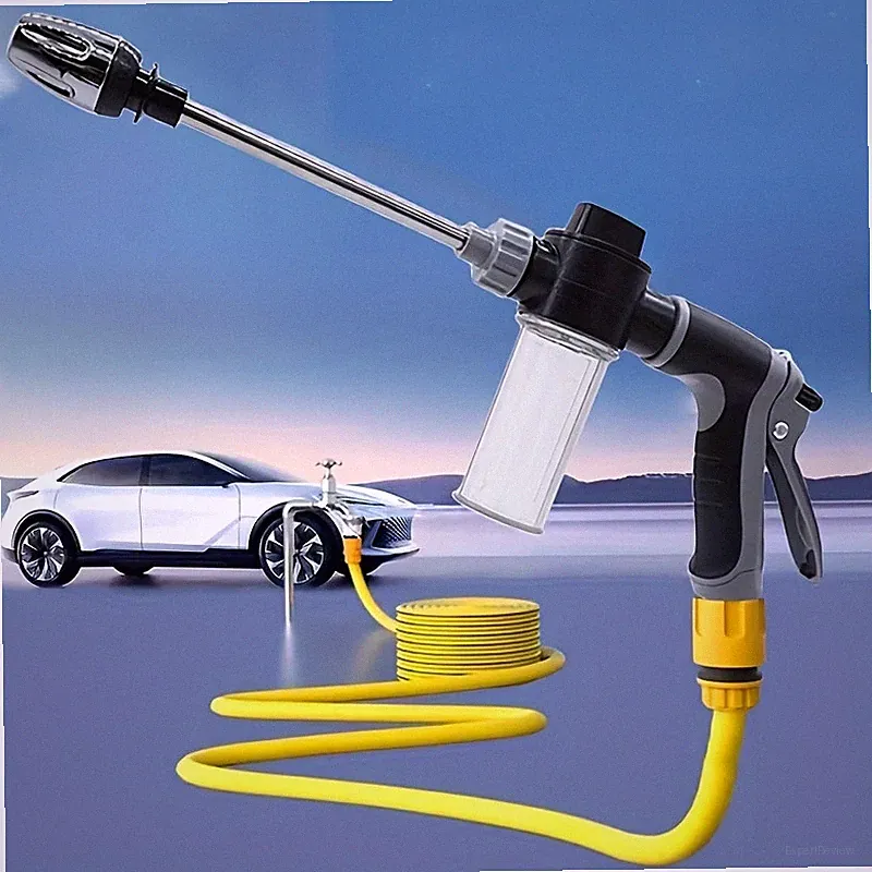 Expandable High-Pressure Car Wash Spray Gun with Soap Dispenser