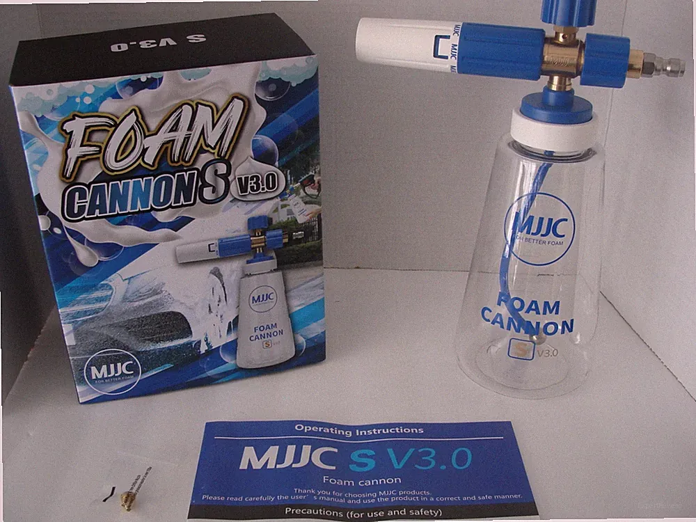 Factory MJJC Foam Cannon S V3.0 with 1/4″ Quick Connector Adapter BRAND NEW