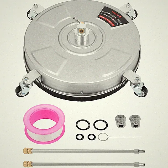 FAHKNS 15' Pressure Washer Surface Cleaner with 4 Wheels Stainless Steel Housing