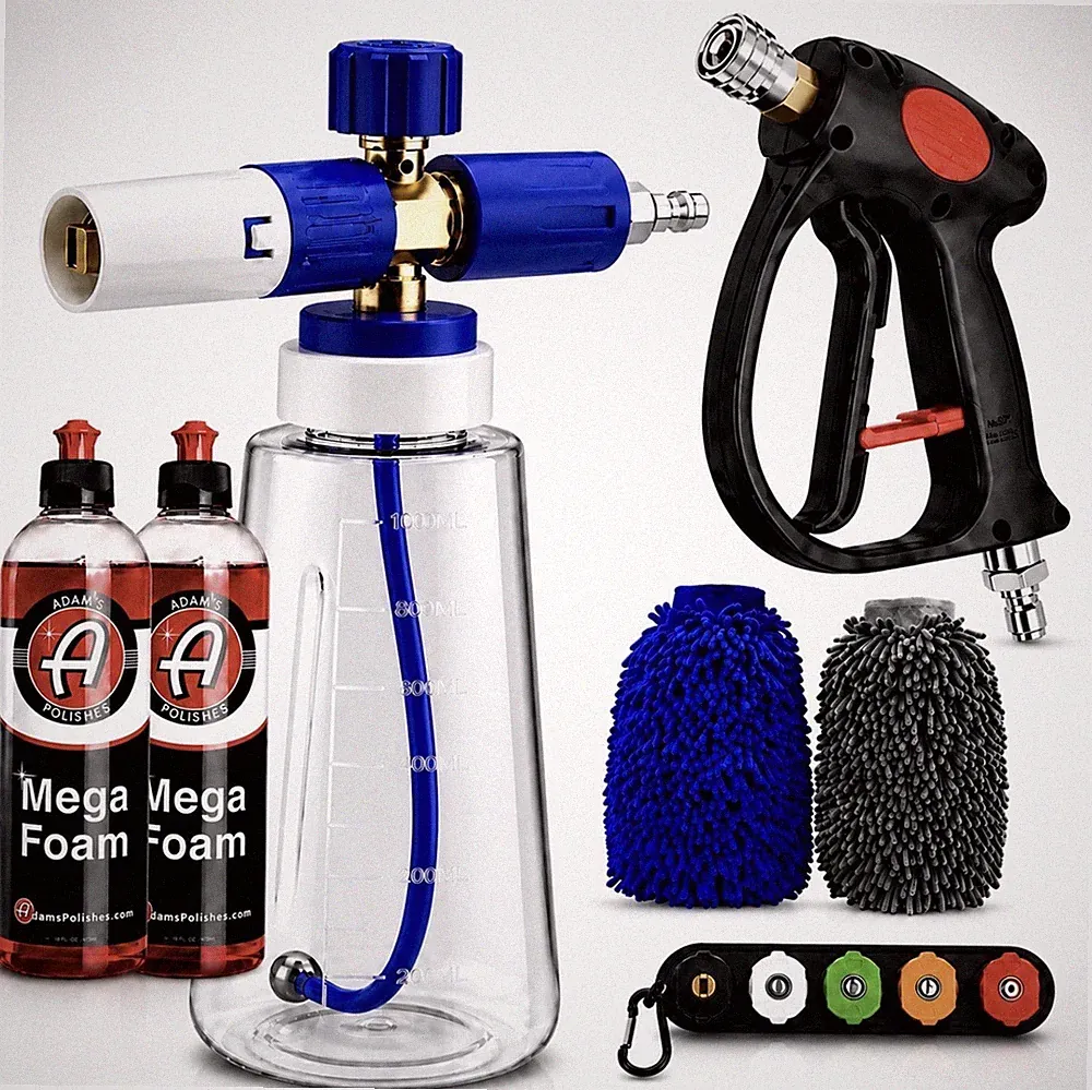 FALL SALE MJJC Like Foam Cannon Brass, (2)Adam’s MEGA Foam, Spray Gun, 4500 Psi