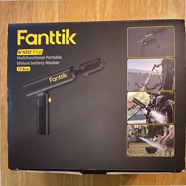 Fanttik K100 Flip Cordless Foldable Pressure Washer 174 PSI w/ 5-in-1 Nozzle