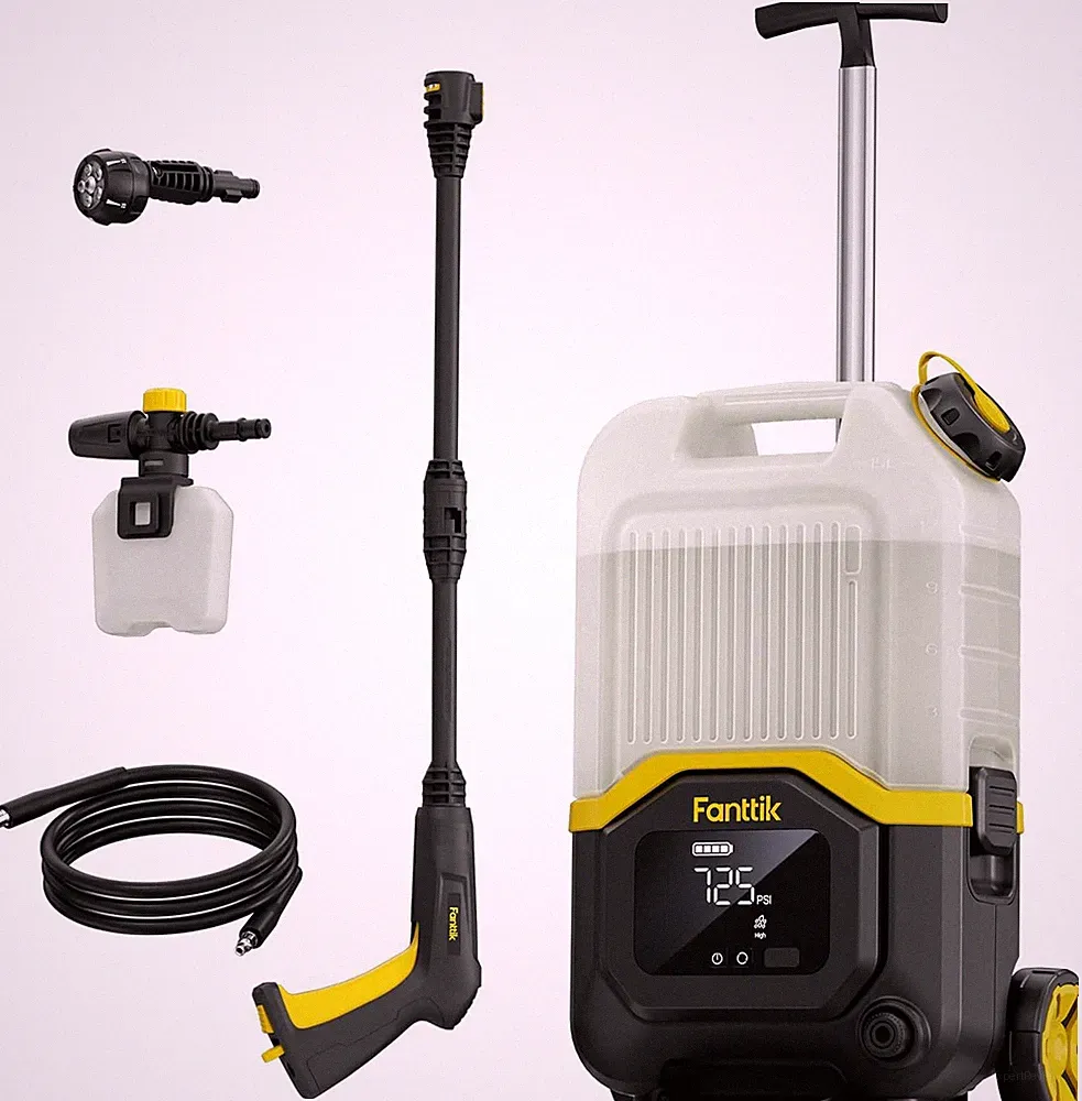 Fanttik NB8 Ultra Cordless Pressure Washer W/4.0 Gal Tank, Max 725PSI Electric P