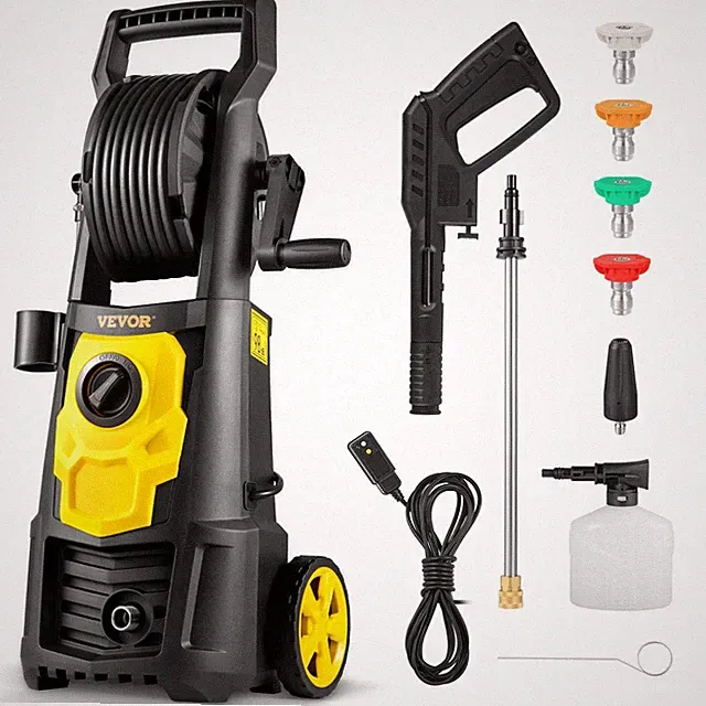 Fast Setup 2000PSI Electric Pressure Washer with Multi Angle Washing Tips