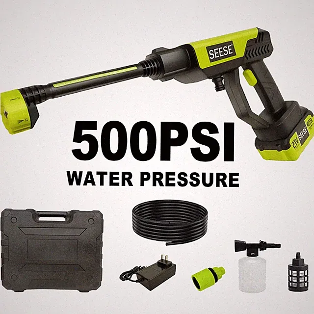 【Fathersdaygift】Seese Cordless Pressure Washer and Single Port Charger Base, Bot