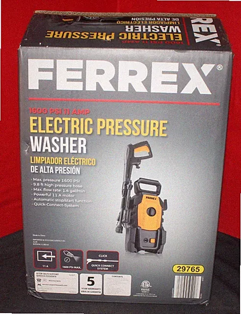 Ferrex 1600 PSI 11 A Electric Pressure Washer Quick Connect System New AO4069399