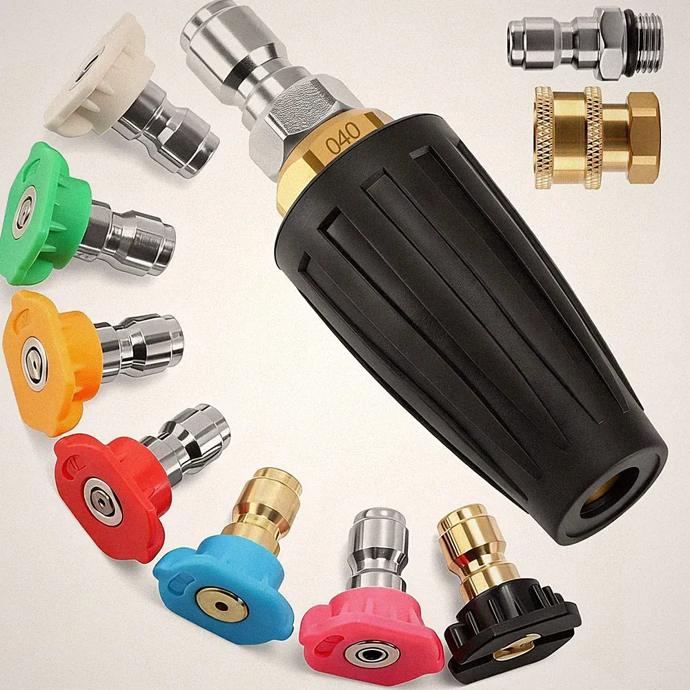 FIDISP Pressure Washer Tips Turbo Nozzle 4000 PSI, Rotating Washer...