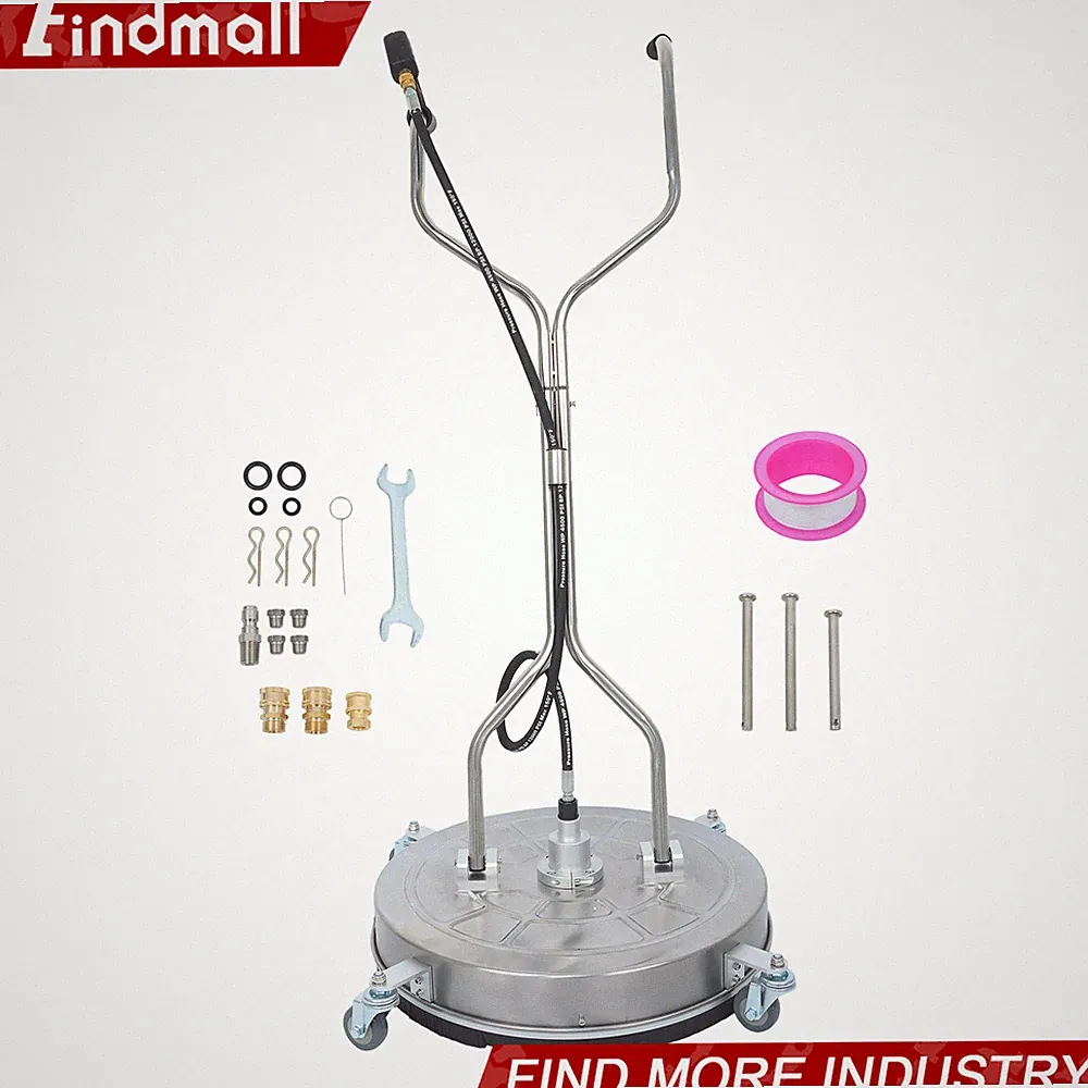 Findmall 24" Pressure Washer Surface Cleaner w/ Handles & Wheels Quick Connect