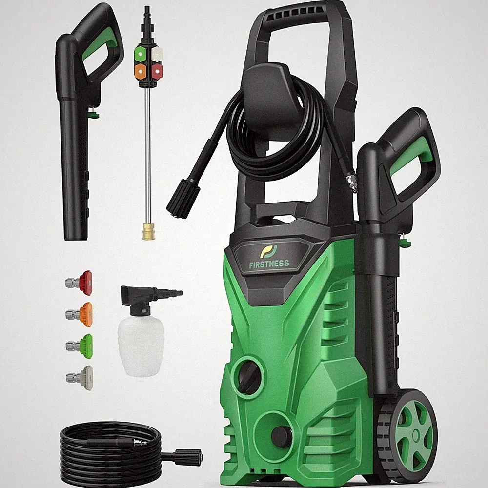Firstness XMFN-HP01 Electric Pressure Washer, Power Washer w/ 26 ft Hose, 4