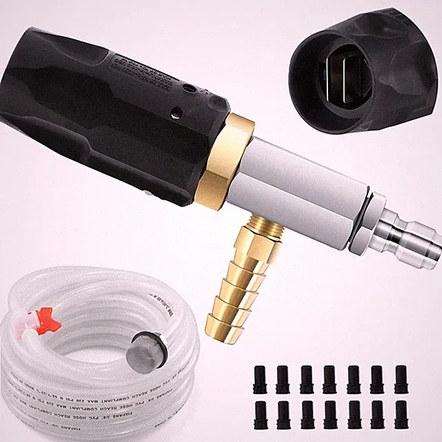 FIXFANS Adjustable Pressure Washer Long Range Nozzle 22.5 GPM with 45 FT Brai...