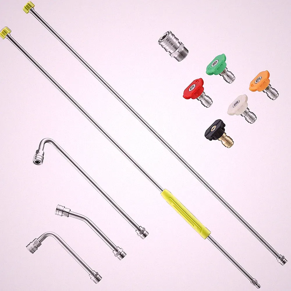 FIXFANS Pressure Washer Extension Wand, 120” pressure washer lance Replacement