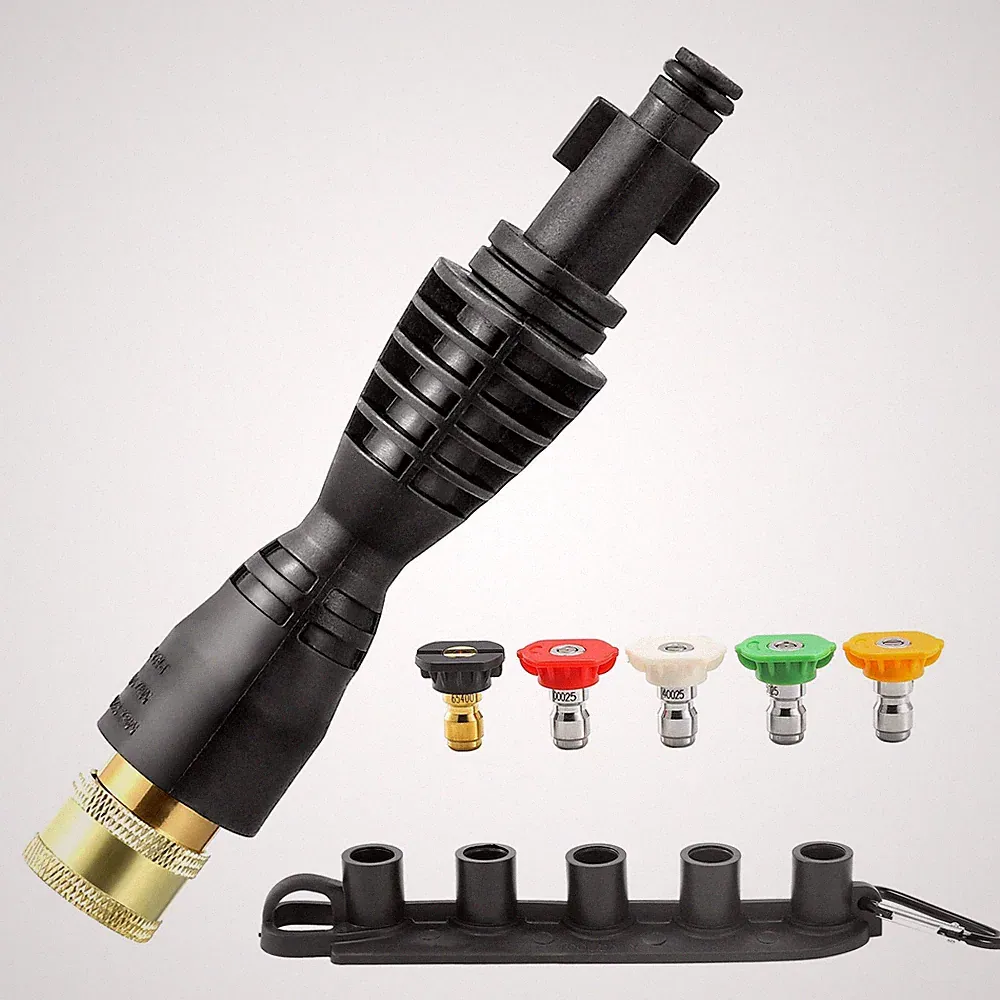 FIXFANS Pressure Washer Gun Adapter with 1/4” Quick Connector, 6 Inch Power W...