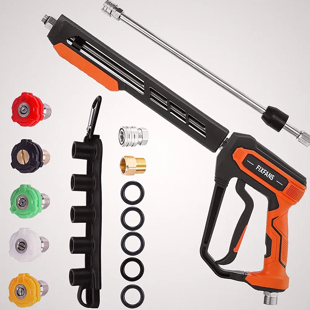 FIXFANS Pressure Washer Gun Kit, 5000PSI Power Handle with 37 Inch