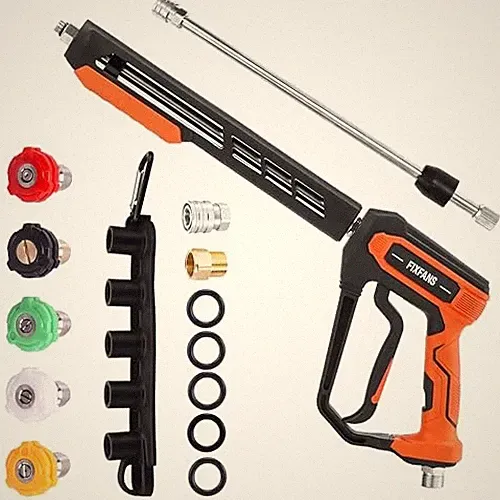 FIXFANS Pressure Washer Gun Kit, 5000PSI Power Washer Handle Gun with