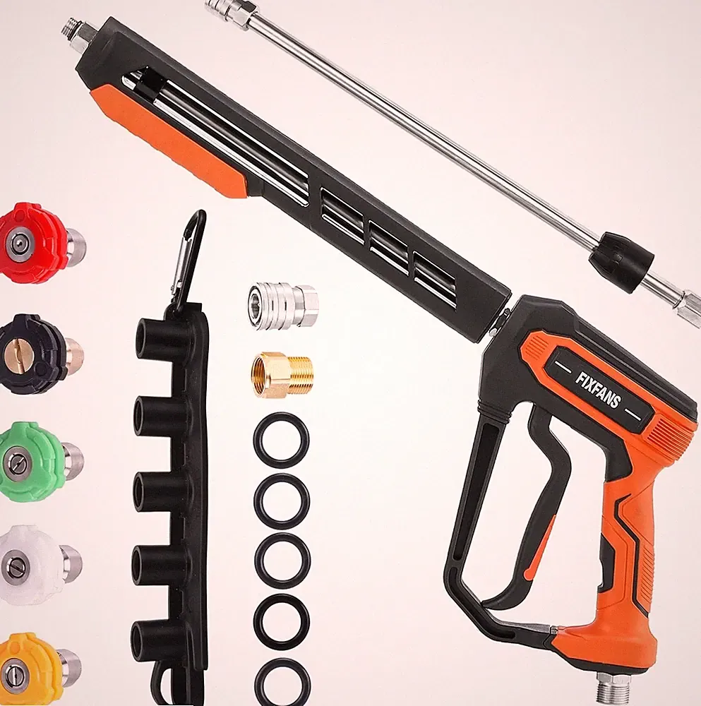 FIXFANS Pressure Washer Gun Kit 5000PSI Power Washer Handle Gun with Wand