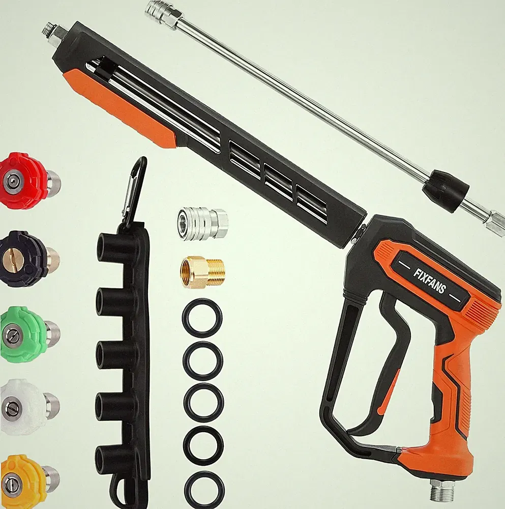 FIXFANS Pressure Washer Gun Kit, 5000PSI Power Washer Handle Gun with Wand | Rep