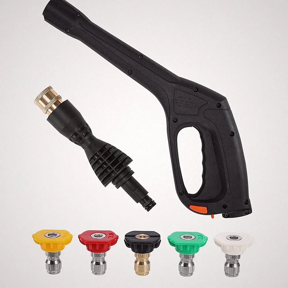 FIXFANS Pressure Washer Gun Kit with 5 Nozzles – Compatible with Some of Portlan