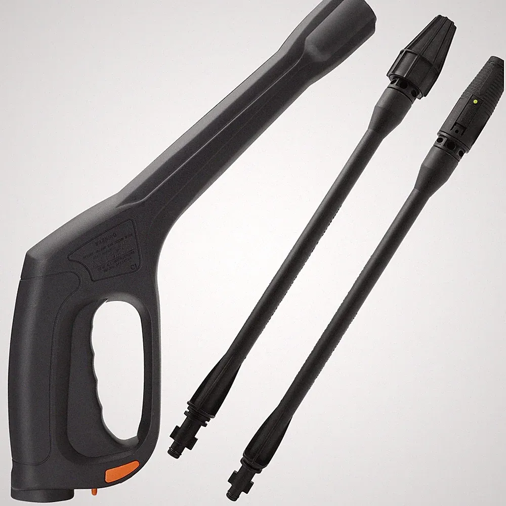 FIXFANS Pressure Washer Gun, Replacement 38 inch+12.2 inch, Black, Red