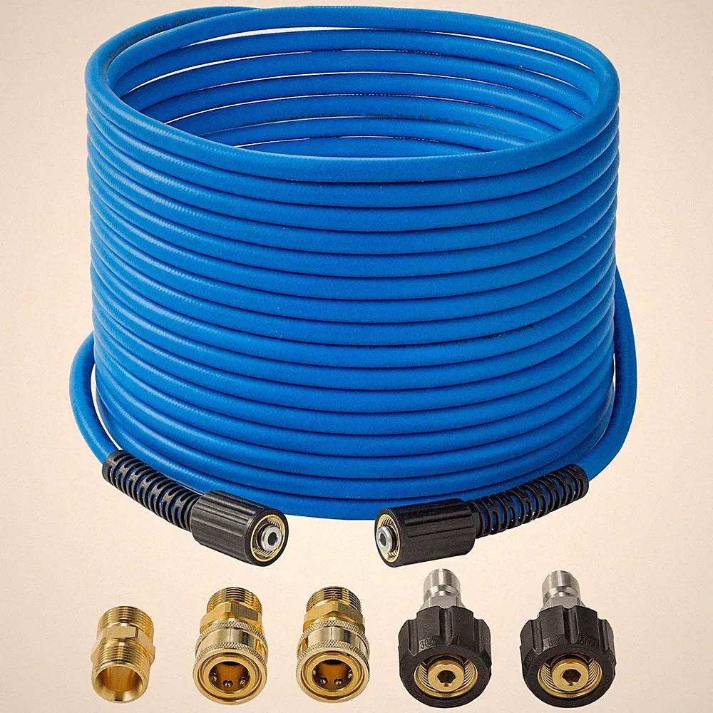 FIXFANS Pressure Washer Hose – 1/4 X 50 FT High Power Washer Extension Hose