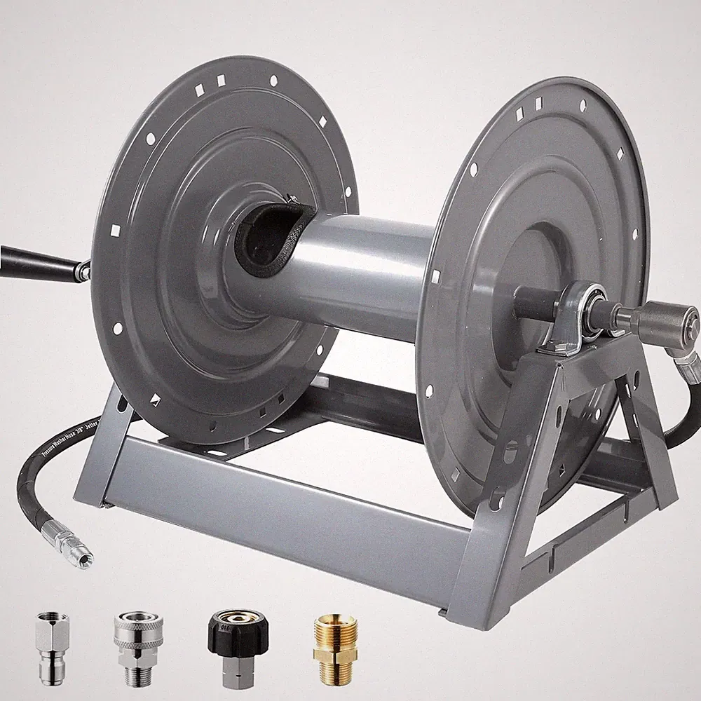 FIXFANS Pressure Washer Hose Reel 300FT 3/8 Inch Manual