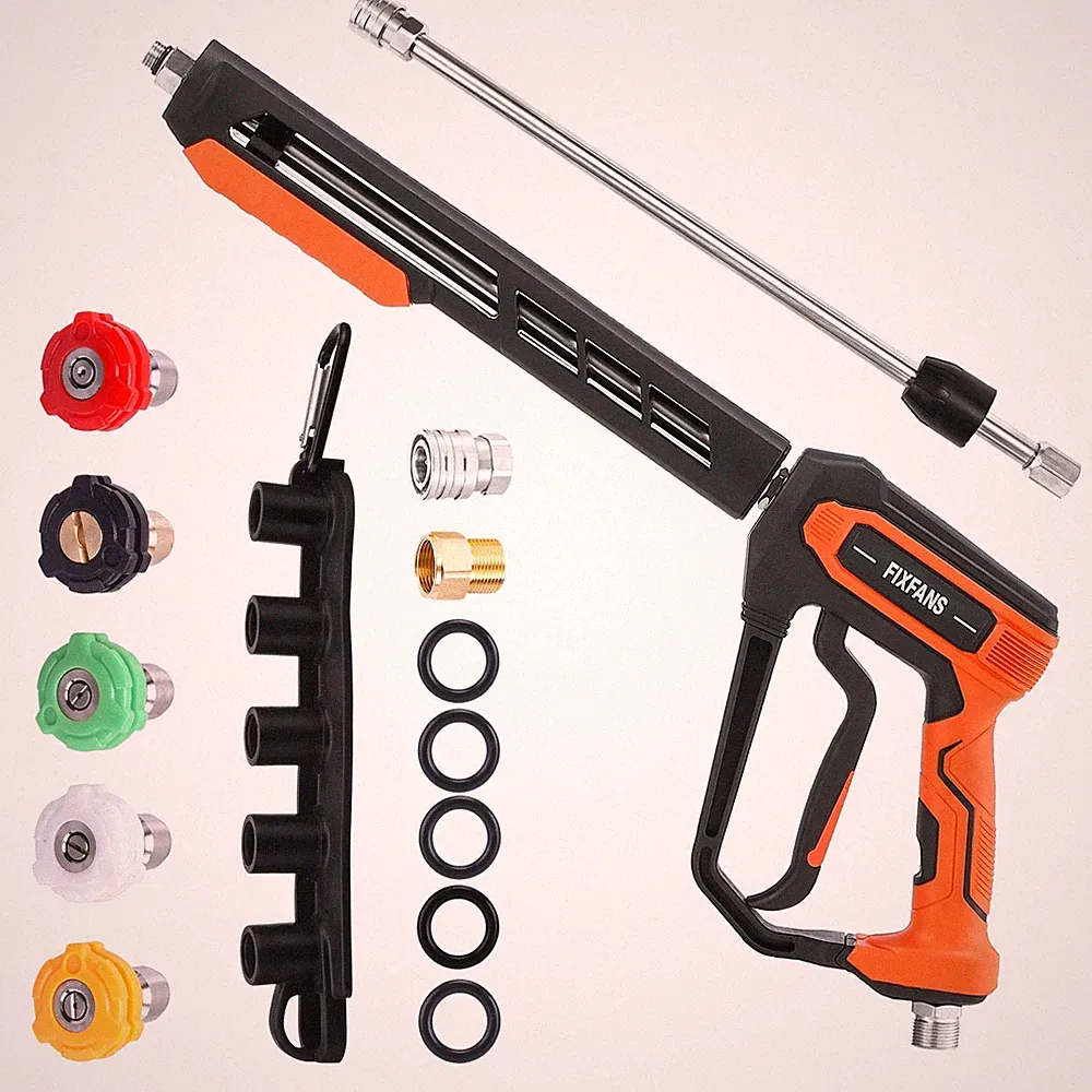 FIXFANS Pressure Washer Kit, 5000PSI Power Washer Handle with Wand Extension,...