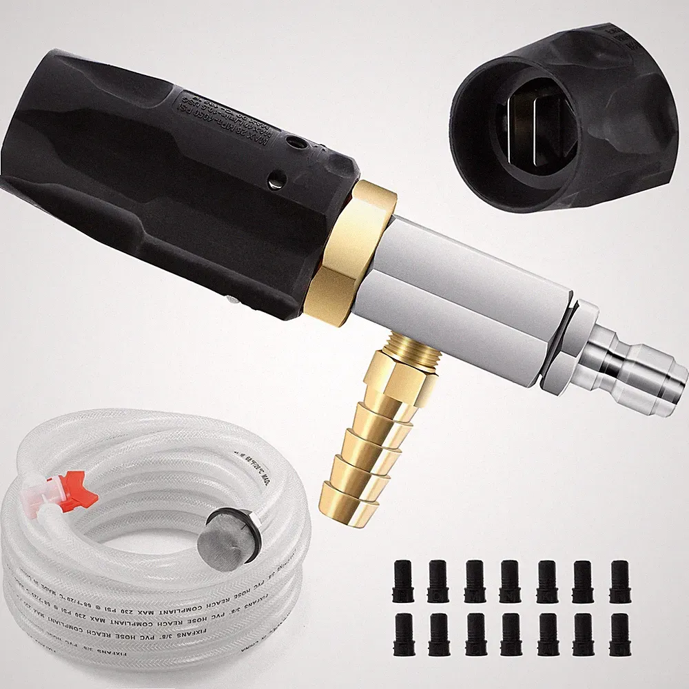 FIXFANS Pressure Washer Long Range Nozzle 4-4.5 GPM with 45FT Braid Hose