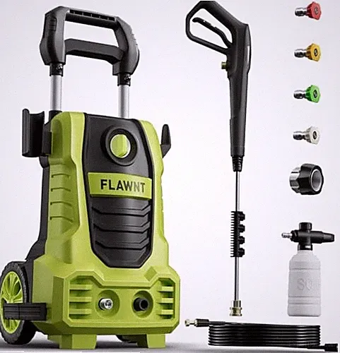 FLAWNT Electric Pressure Washer, 26 FT Hose Pressure Cleaner 2030 PSI - Green
