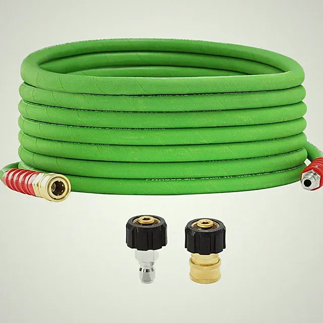 Flexible 3/8" Hot/Cold Water Hose, 4000 PSI, M22-14 Fittings