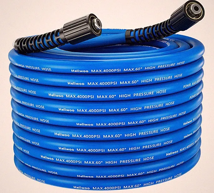 Flexible Pressure Washer Hose 25ft X 1/4" Kink Resistant Max 4000 Psi Power Wash