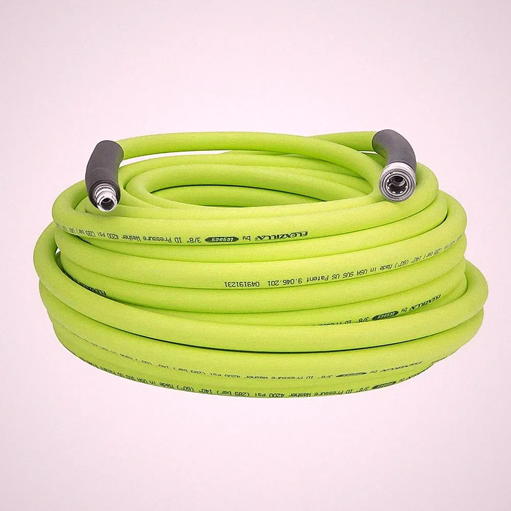 Flexzilla HFZPW426100Q-E Pressure Washer Hose 3/8 in x 100 ft 4200 PSI