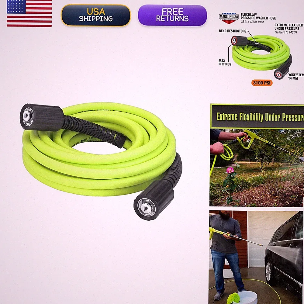 flexzilla pressure washer hose 25 ft