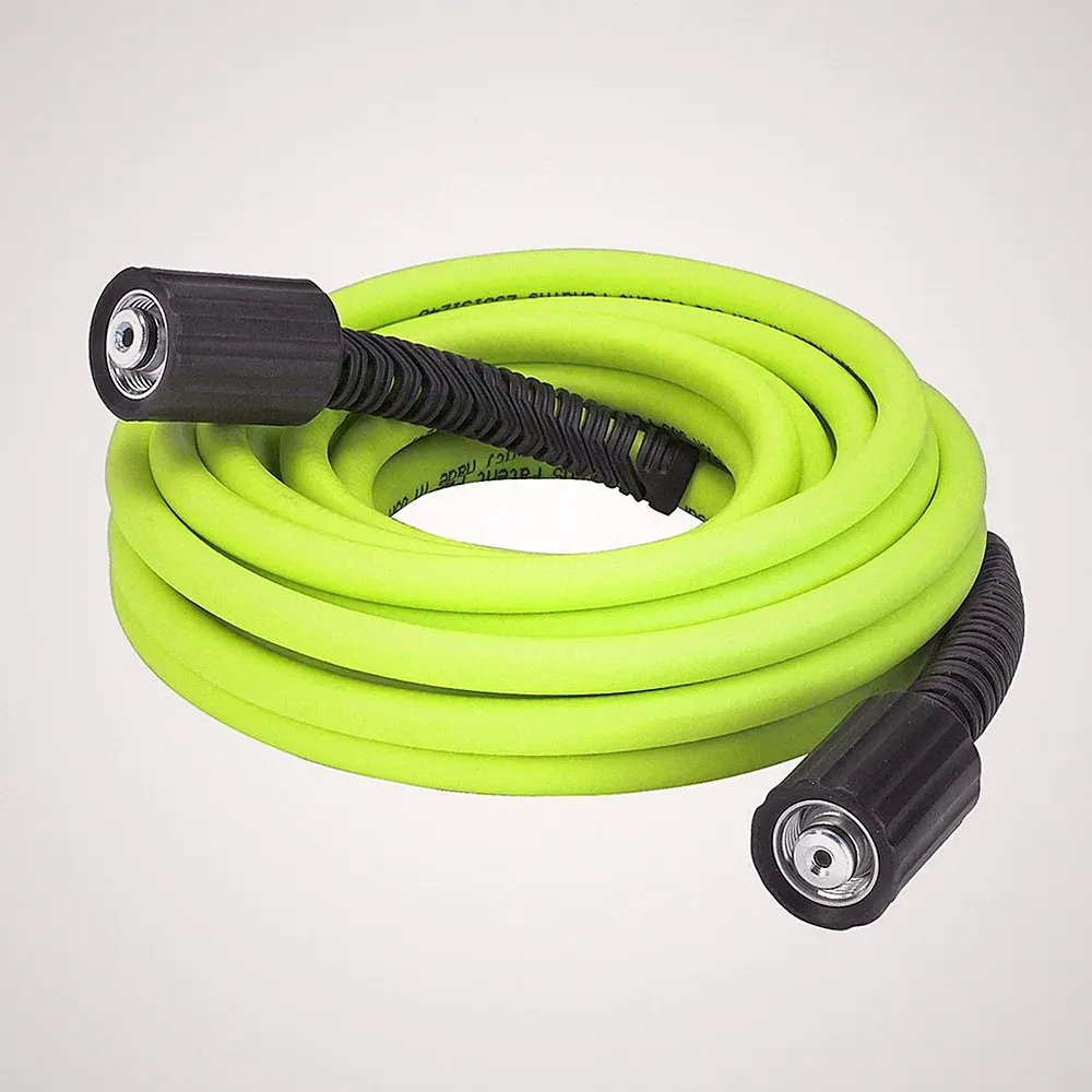 Flexzilla Pressure Washer Hose with M22 Fittings, 1/4 in. x 25 ft., ZillaGree...