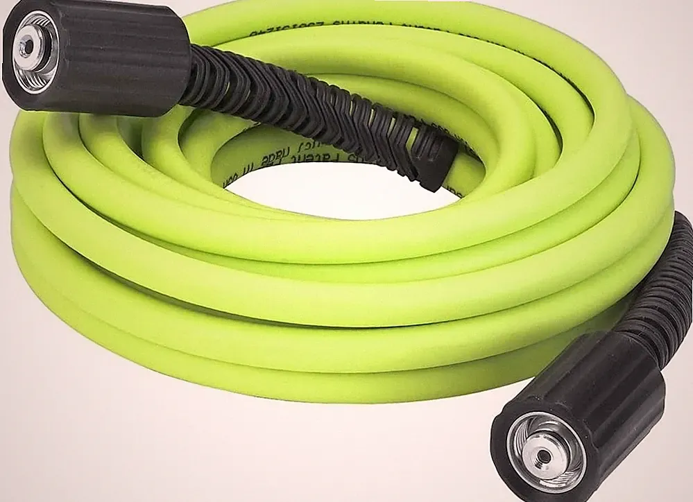 Flexzilla Pressure Washer Hose with M22 Fittings, 1/4 in. x 25 ft., ZillaGree...