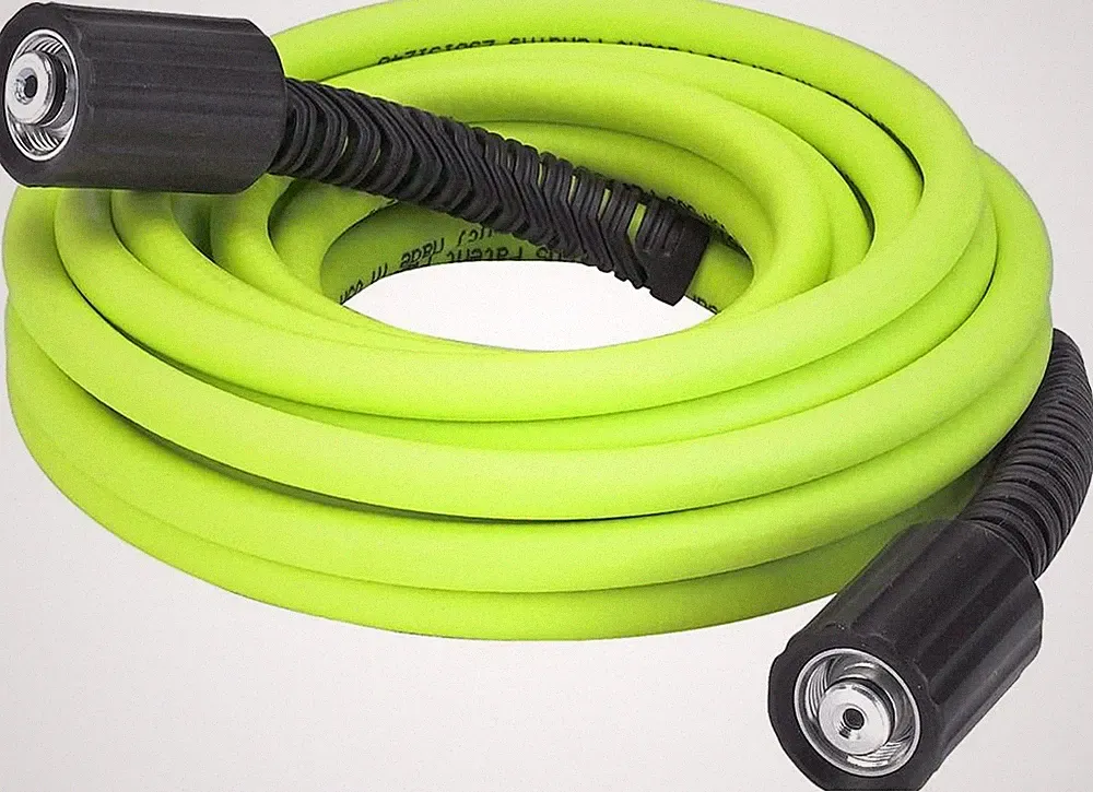 Flexzilla Pressure Washer Hose with M22 Fittings, 1/4 In. X 25 Ft., Zillagreen