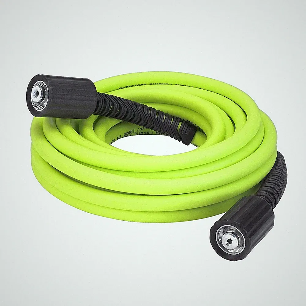 Flexzilla Pressure Washer Hose with M22 Fittings, 1/4 in. x 25 ft., ZillaGreen